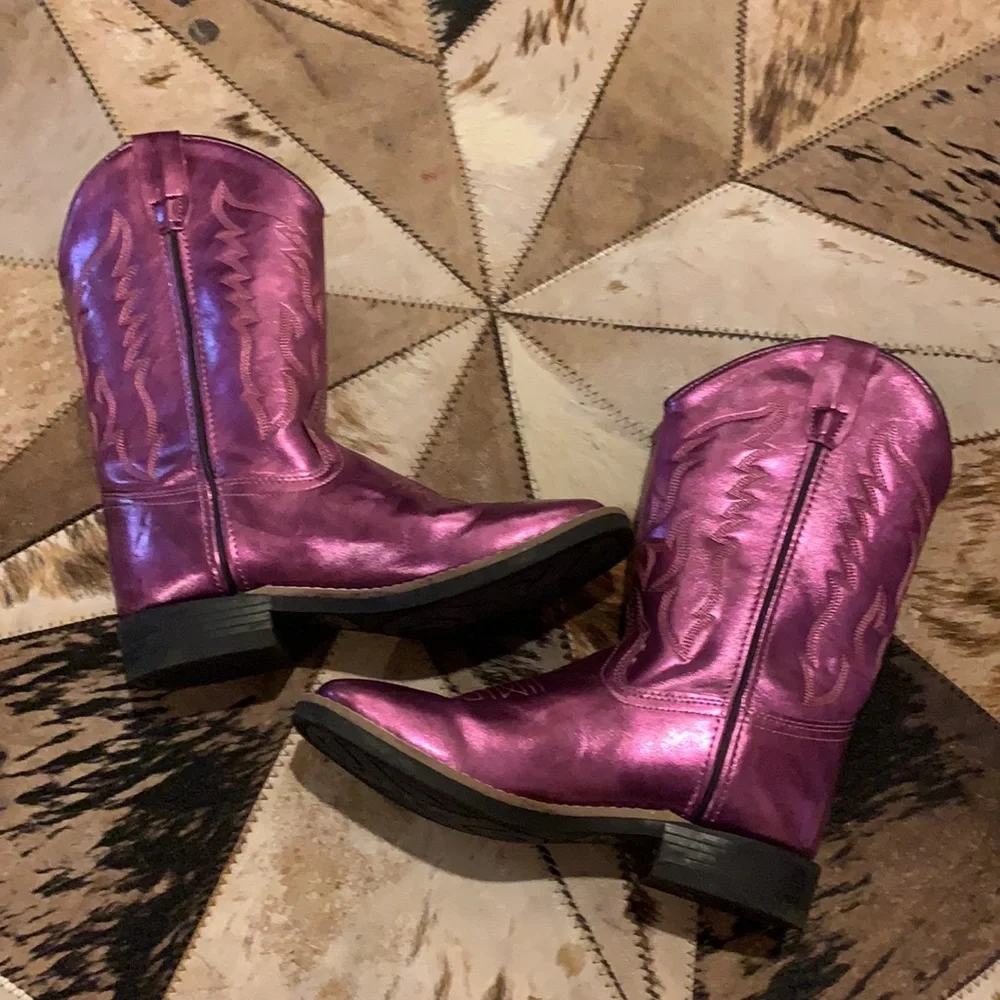 COPY - Old West Metallic Boots - Picture 4 of 5